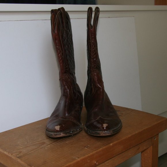 Code West Leather Cowboy Boots - Picture 2 of 4